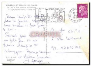 Modern Postcard The Cote d & # 39Azur miracle of Eze Old Street Nature