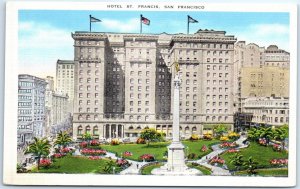 Postcard - Hotel St. Francis - San Francisco, California