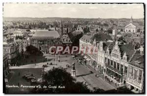 Modern Postcard Panorama Haarlem De Grote Kerk