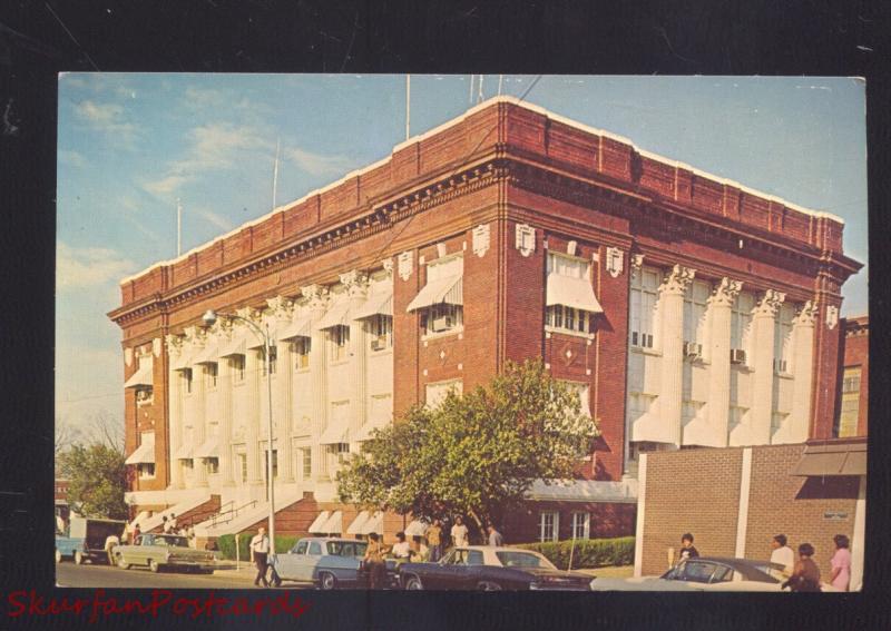 HELENA ARKANSAS PHILLIPS COUNTY COURT HOUSE 1960's CARS VINTAGE POSTCARD