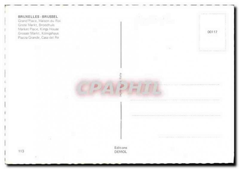 Postcard Old House Brussels great King Square