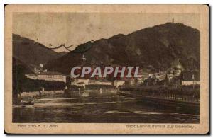 Old Postcard Bad Ems has to Lahn Lahnaufwarts Blick Zur Baderley