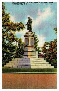 Postcard MONUMENT SCENE Providence Rhode Island RI AR0621