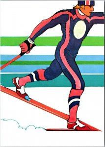 1984 Winter Olympics Skiing Lake Placid New York 1984 Stamp