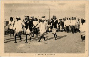 PC CPA DJIBOUTI / SOMALIA, DANSE ARABE, Vintage Postcard (b13926)