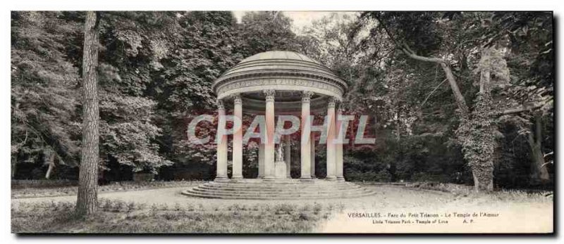 Old Postcard Large Format Versailles Palace Du Petit Temple From 39Amour & # ...