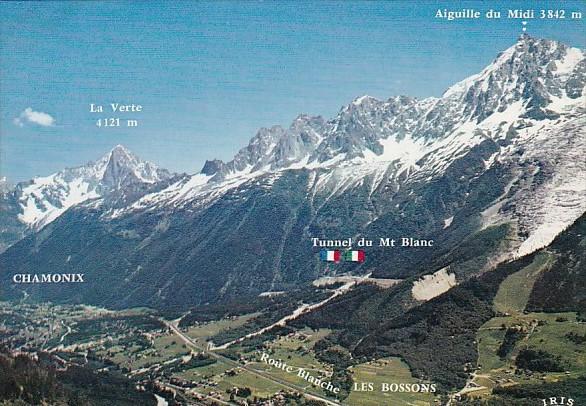 France Chamonix Mont Blanc Panorama Aiguille du Midi