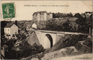 CPA Boussac Le Chateau et le Pont s la petite Creuse FRANCE (1050651)