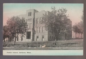 Jackson MINNESOTA 1914 PUBLIC SCHOOL nr Fairmont Sherburn Lakefield Windom MN