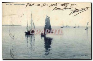 Old Postcard Royan To Large Boats