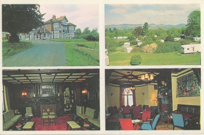 Woodlands Hall Country Club Restaurant Ruthin Welsh Postcard