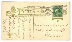 Thy Coming Birthday, Arts & Crafts A.M. Davis Postcard *6J34