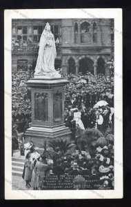 ROY028 - Queen Victoria - Unveiling of her Statue in Nottingham 1905 - postcard