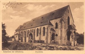 B096 Germany 1925 Estenfeld bei Wuerzburg Pfarrkiche Church vintage postcard