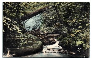 Fosters Glen, Canandaigua Lake, NY Hand-Colored Postcard *6V(4)36