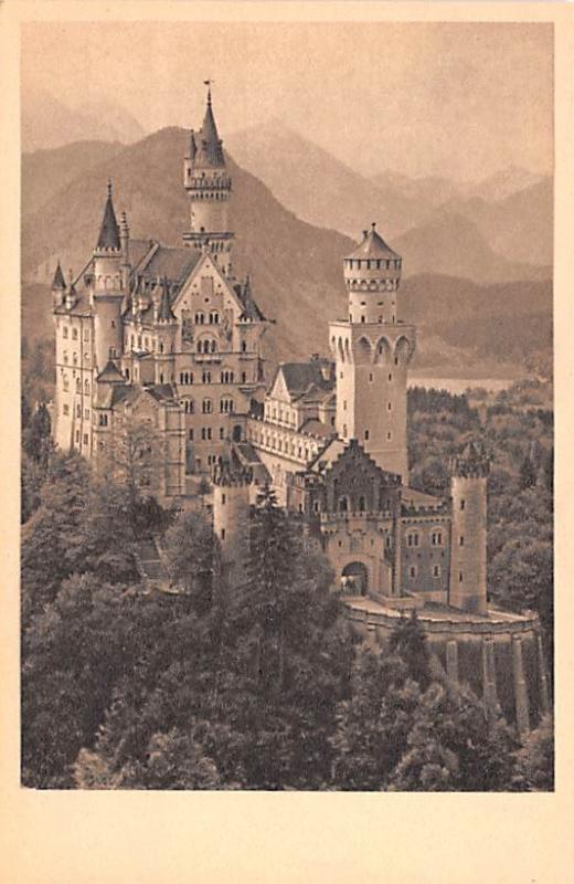 Germany Castle Neuschwantstein erected by King Ludwig II  Castle Neuschwantst...