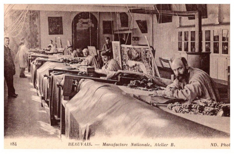 Men sewing Tapeistries