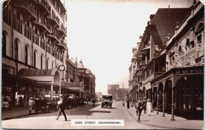 South Africa Kerk Street Johannesburg Vintage RPPC  09.57