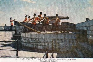 Canada Ontario Kington Gun Salute At Old Fort Henry Traverse Right