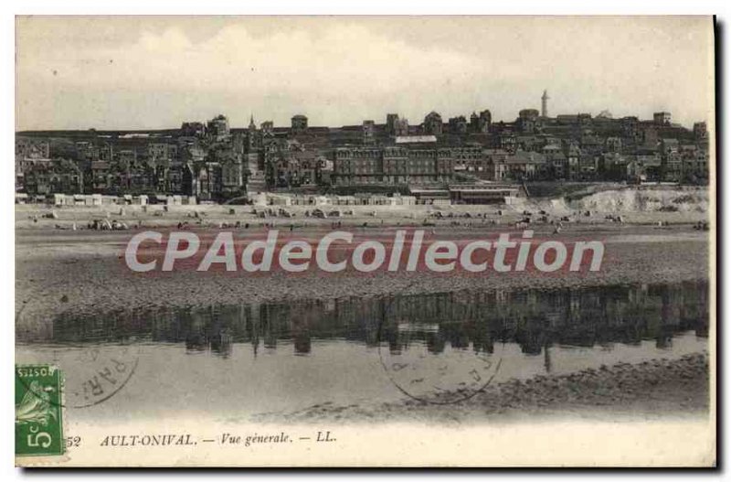 Old Postcard Ault Onival General view