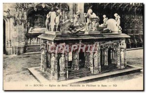 Old Postcard Bourg Brou Church Mausoleum of Philibert le Beau