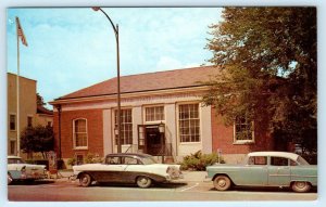 BROCKPORT, New York NY ~ POST OFFICE 1950s Cars ~ Monroe County Postcard