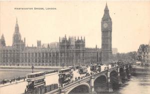 BR61391 westminster bridge double decker bus london   uk