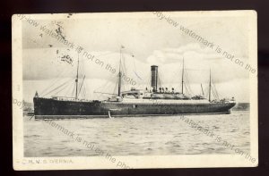 LS5053 - Cunard Liner - Ivernia - built 1900 - 3.5 x5.5 postcard