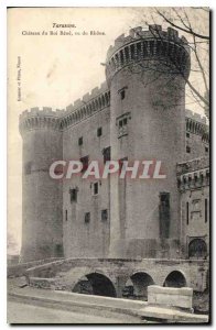 Old Postcard Tarascon Chateau du Roi Rene seen Rhone