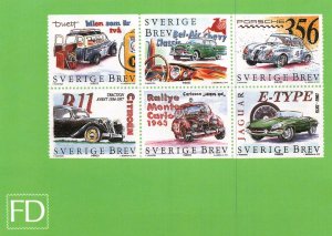 Cars on Stamps,Sweden