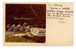 NH - Franconia Notch.  Profile House & Cottages ca 1906     RPPC