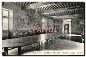 Old Postcard Pau Le Chateau D & # 39Henri IV The Dining Room