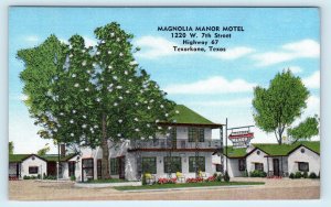 TEXARKANA, TX Texas ~ MAGNOLIA MOTOR MOTEL 1949 Linen Bowie County  Postcard