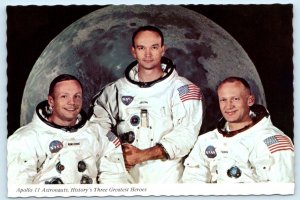 APOLLO 11 ASTRONAUTS ~ Buzz Aldrin NEIL ARMSTRONG Michael Collins 4x6 Postcard