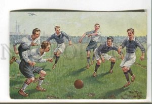 485218 Arthur THIELE football soccer match airplane in the sky Vintage TSN #1428