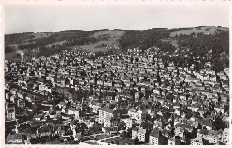 LA CHAUX DE FONDS SWITZERLAND VUE D'AVION~PERROCHET PHOTO POSTCARD