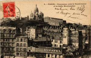 CPA Paris 18e Panorama vers le Sacré Coeur et la Butte Montmartre (284618)