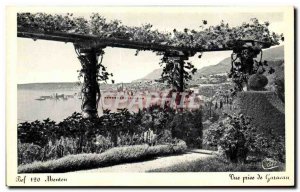 Old Postcard Menton Garavan View from