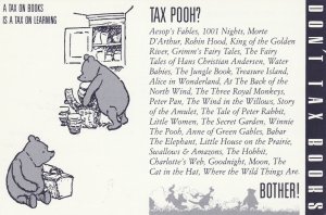 AUSTRALIAN TAX ON BOOKS PROTEST - Vintage POSTCARD Sized Card