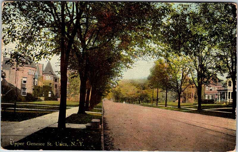 Postcard HOUSE SCENE Utica New York NY AL2394