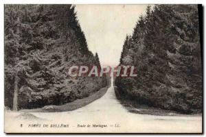 Old Postcard Foret De Belleme Road Mortagne