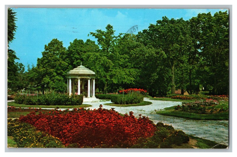 1976 Rand Park Flower Garden Keokuk Iowa Vintage Standard View Postcard 