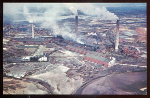 h3343 - COPPER CLIFF Sudbury Ontario Postcard 1960s International Nickel Smelter