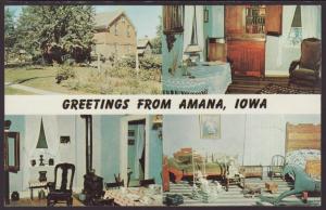 Greetings From Amana,IA Postcard