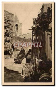 Old Postcard Les Baux A corner of the old village