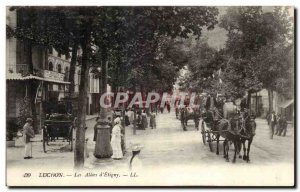 Luchon - Les Allees d & # 39Etigny - Horse - Old Postcard