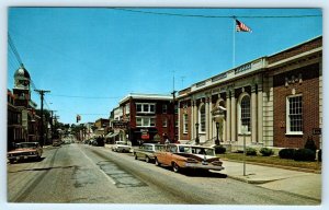 WESTMINSTER, Maryland MD ~ Post Office MAIN STREET Scene c1960s Postcard