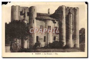 Old Postcard Niort Le Donjon