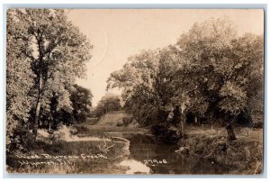 1918 West Bureau Creek View Wyanet Illinois IL RPPC Photo Posted Postcard