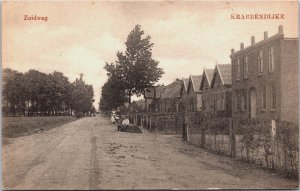 Netherlands Krabbendijke Zuidweg Vintage Postcard C089